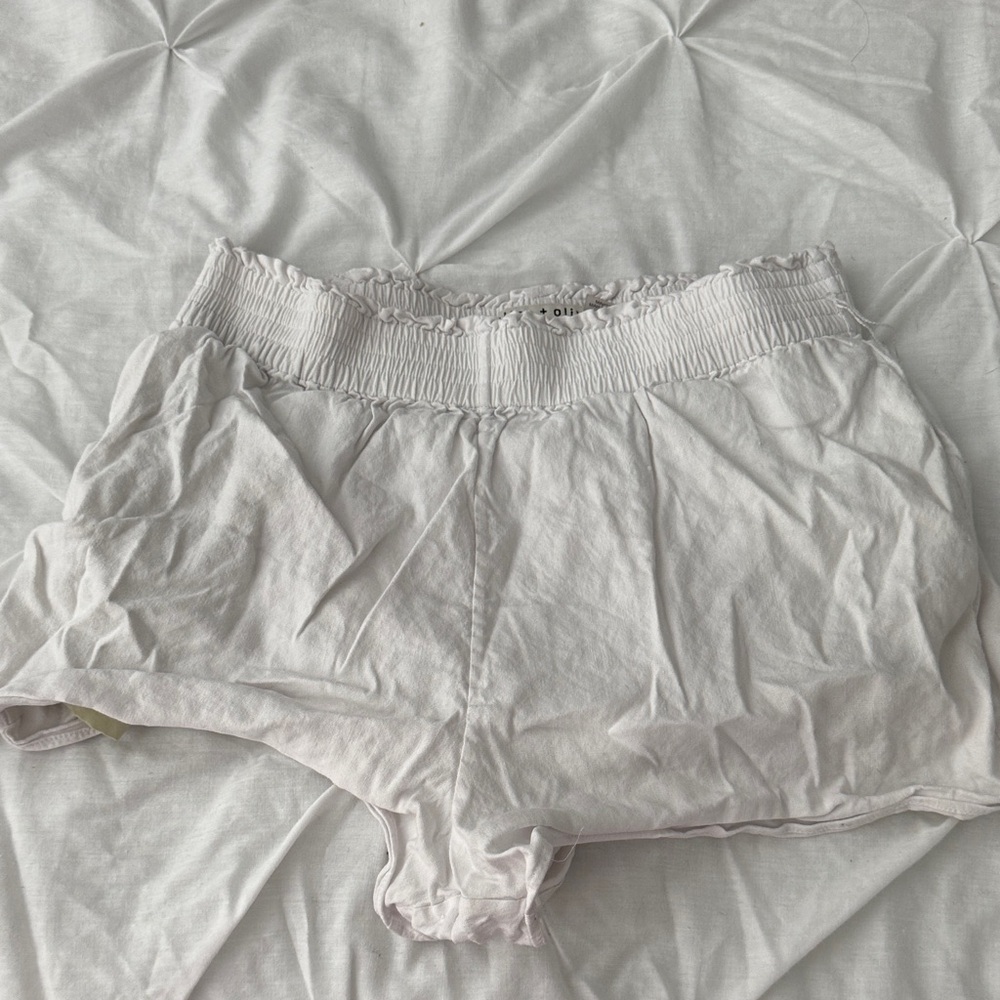 Alice + Olivia High Waist White Shorts